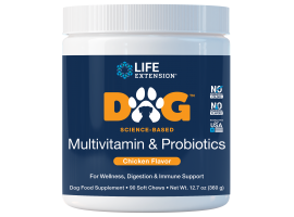 Life Extension DOG Multivitamin & Probiotics, 90 soft chews